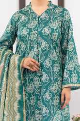 NUSL3321 Printed Lawn Suit - Unstitched 3Pc